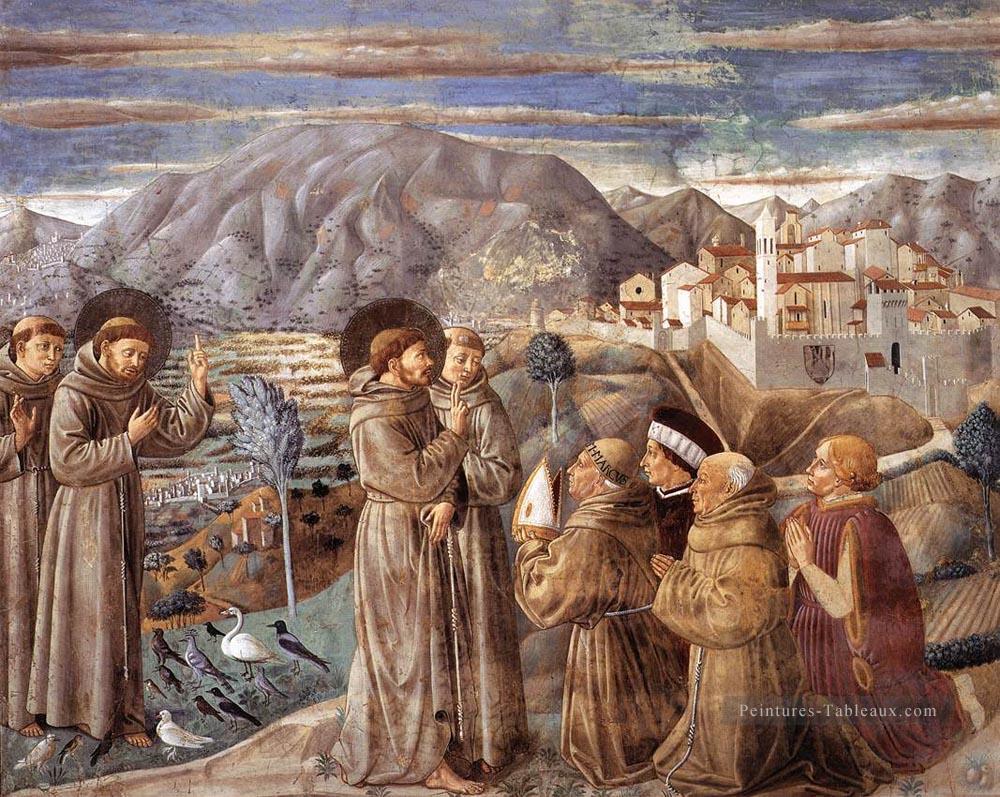 scènes de la vie de St Francis Scene 7south wall Benozzo Gozzoli Peintures à l'huile